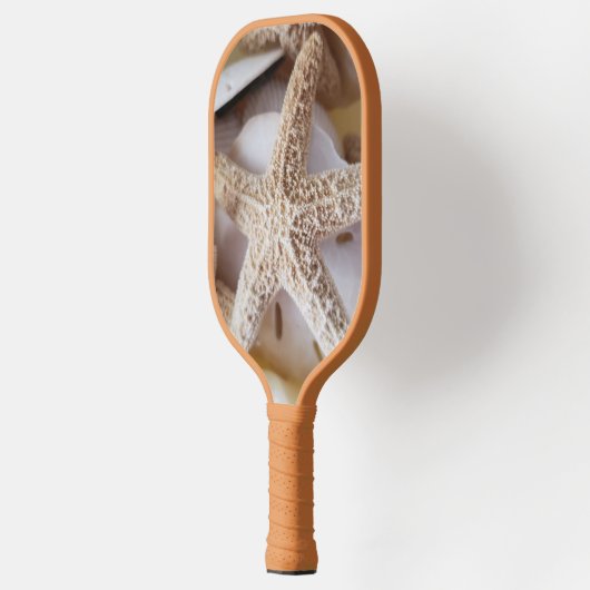 Zeeduivel en goudmakreel Natuur aan de kust Pickleball Paddle (Links)