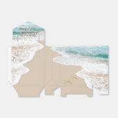 Zeeduivel en Surf op strand Bedankdoosjes (Uitgevouwen)