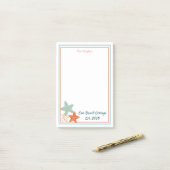 Zeeduivel en Zee schelp Post-it® Notes (Op bureau)