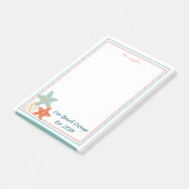 Zeeduivel en Zee schelp Post-it® Notes (Schuin)