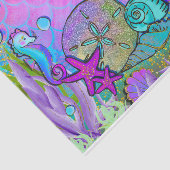 Zeeduivel en zeeluiken onder de Birthday-Zee Tissuepapier (Detail)