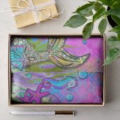 Zeeduivel en zeeluiken onder de Birthday-Zee Tissuepapier (Geschenk)