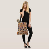 Zeeduivel en zeeschelpen tote bag (Op model)