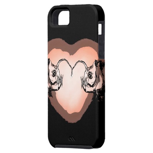 Zeeduivel in de liefde Case-Mate iPhone case (Achterkant Links)