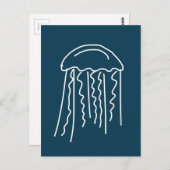 Zeeduivel in water briefkaart (Voorkant / Achterkant)