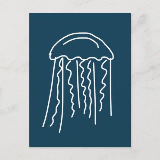 Zeeduivel in water briefkaart (Voorkant)