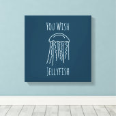 Zeeduivel in water canvas afdruk (Insitu (Houten vloer))