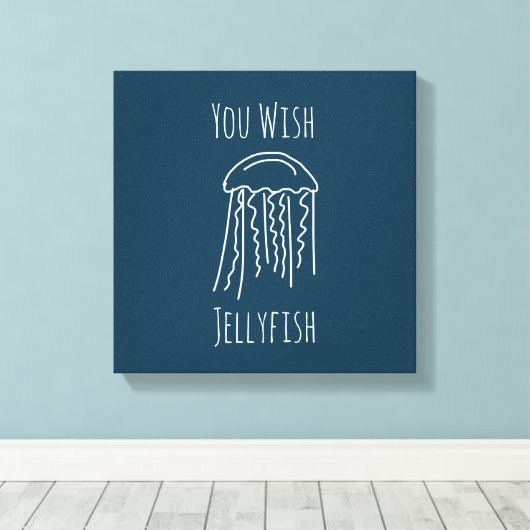 Zeeduivel in water canvas afdruk (Insitu (Houten vloer))