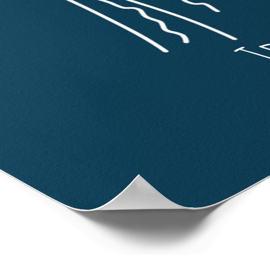 Zeeduivel in water poster (Hoek)