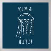 Zeeduivel in water poster (Voorkant)