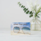 Zeeduivel in zonnebril visitekaartje (Staand voorkant)