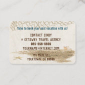 Zeeduivel in zonnebril visitekaartje (Achterkant)