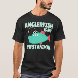 Zeeduivel is Mijn Geestdier Grappige Cartoon  T-shirt