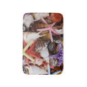 Zeeduivel, kleurrijke schelp badmat (Voorkant Verticaal)