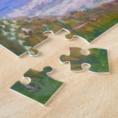 Zeeduivel, kustlandschap, jacht en palmkunst legpuzzel (Zijkant)