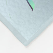 Zeeduivel met zeepaardje en schildpad fleece deken (Hoek)