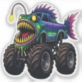 Zeeduivel Monstertruck Sticker (Voorkant)