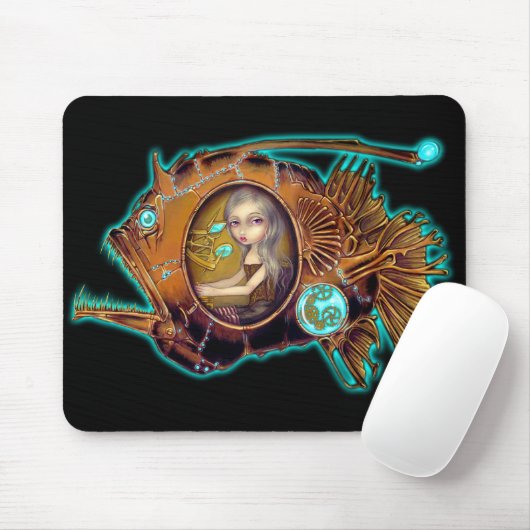 "Zeeduivel onderzeeër" Mousepad Muismat (Met muis)