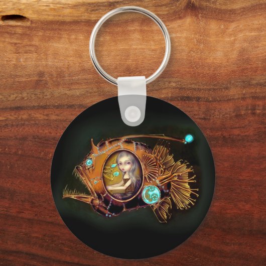 Zeeduivel onderzeese Sleutelhanger (Voorkant)