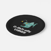 Zeeduivel Papieren Bordje (Gekanteld)