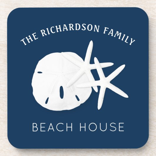 Zeeduivel van de kuststrand bier onderzetter (Voorkant)