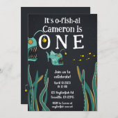 Zeeduivel Zee eerste verjaardag Kaart (Voorkant / Achterkant)