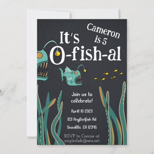 Zeeduivel Zee Kaart (Voorkant)