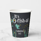 Zeeduivel Zee Papieren Bekers (Voorkant)