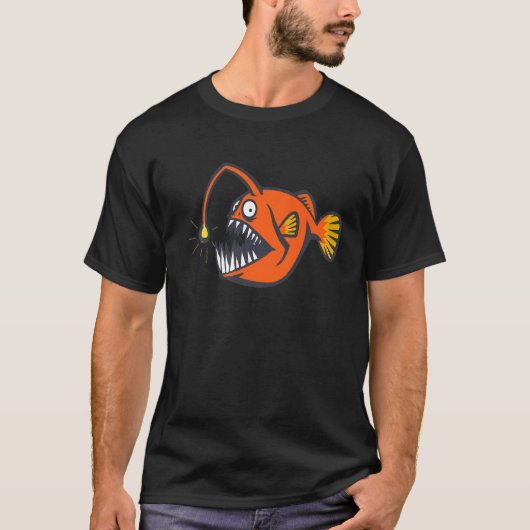 Zeeduivel Zee Scheppen Zee Monster Angler F T-shirt (Voorkant)