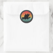 Zeeduivel zeeduivel ronde sticker (Tas)