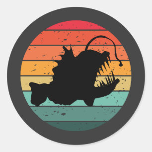 Zeeduivel  zeeduivel ronde sticker