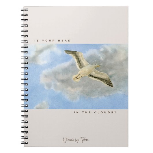Zeeëend in de wolken notitieboek (Voorkant)