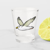 Zeeëend Shot Glas (Voorkant)