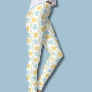 Zeeëgel en strandgolven Zomer Leggings