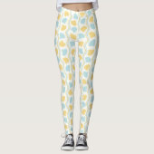 Zeeëgel en strandgolven Zomer Leggings (Voorkant)