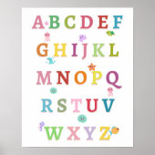 Zeeen Alphabet Nursery Kinder Poster (Voorkant)