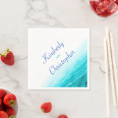 Zeeen blauw water, wit papier, inlegvel servetten (Insitu)