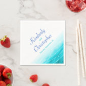 Zeeen blauw water, wit papier, inlegvel servetten (Insitu)