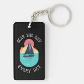 Zeeen de dag alledag / strand leven sleutelhanger (achterkant)