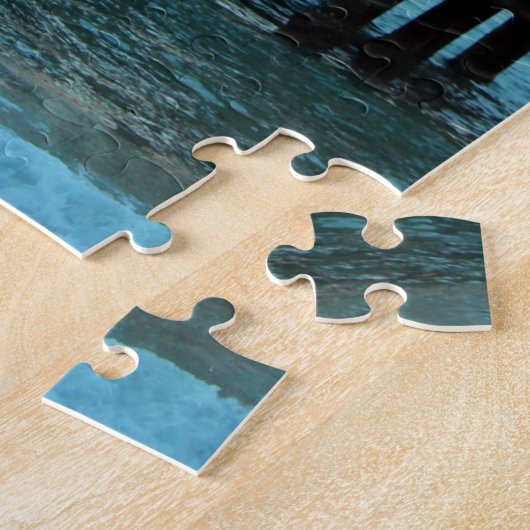 Zeeen de Dag Beach Tiki Hut Jigzaag Puzzle Legpuzzel (Zijkant)