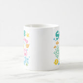 "Zeeen de dag" Boho Kleurrijke Kust Koffiemok (Center)