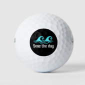 Zeeen De Dag Funny Ocean Golfballen (Voorkant)
