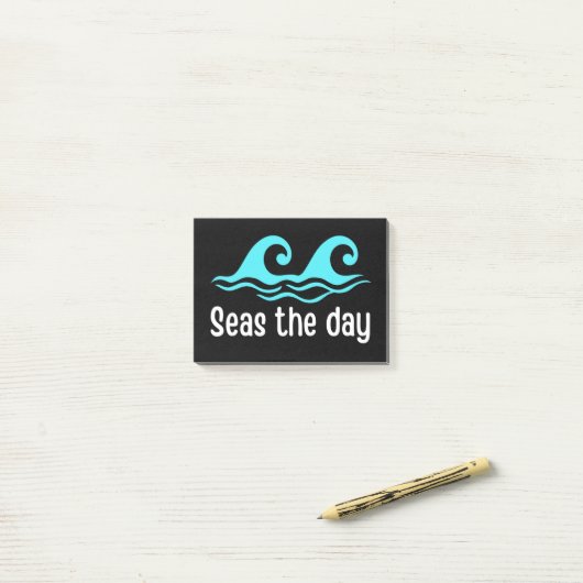 Zeeen De Dag Funny Ocean Post-it® Notes (Op bureau)