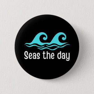 Zeeen De Dag Funny Ocean Ronde Button 5,7 Cm