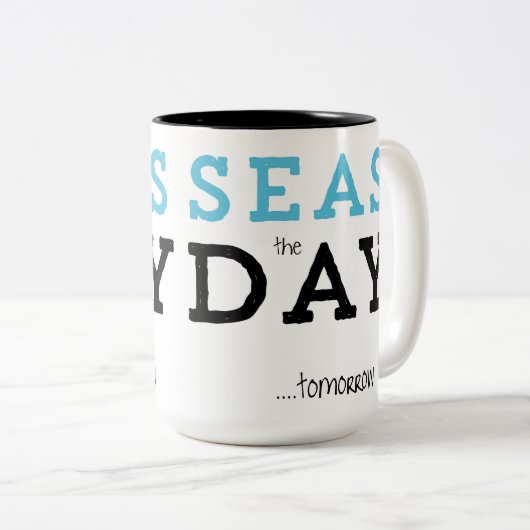 Zeeen de Dag Koffie Mok (Voorkant rechts)