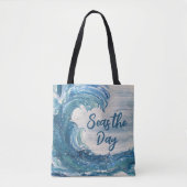 Zeeen de Dag kust canvas tas (Voorkant)