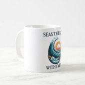 Zeeen de dag met Faith Classic Mok, 11 oz Koffiemok (Voorkant links)