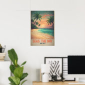 Zeeen de dag met Ocean Vibes Poster (Thuiskantoor)