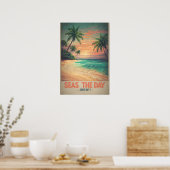 Zeeen de dag met Ocean Vibes Poster (Keuken)