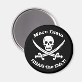 Zeeen de Dag Piratenmagneet Magneet (Voorkant / Achterkant)
